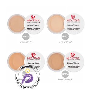 کرم پودر فشرده گریم میس استار (Mis Star) مدل MM