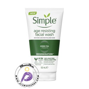 ژل شستشو ضد پیری چای سبز سیمپل AGE RESISTIN